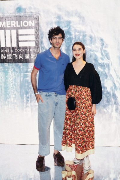 Ксения Дукалис, Дина Немцова и другие на открытии сингапурского бара Merlion Dine & Cocktails