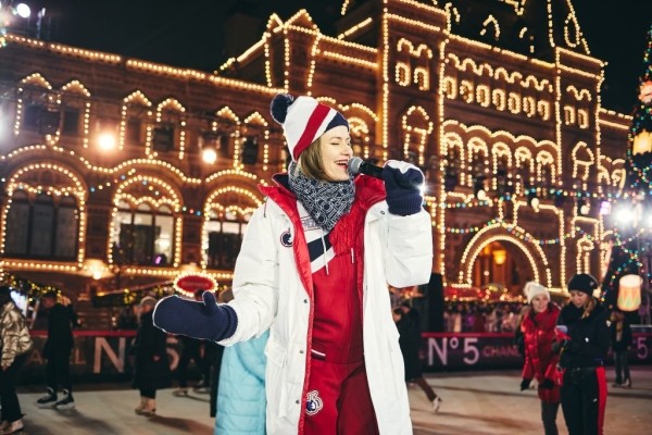 Дмитрий Песков, Ксения Собчак, Юлия Пересильд и другие звездные гости открытия ГУМ-катка