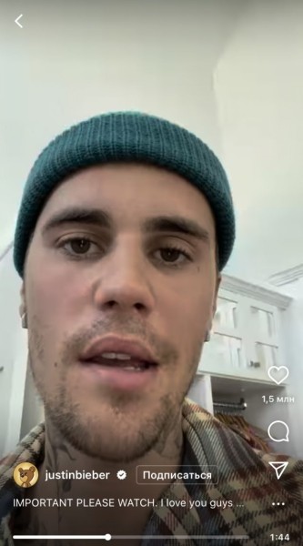 Первый выход Джастина Бибера после того, как он сообщил о своей болезни Первый выход Джастина Бибера после того, как он сообщил о своей болезни