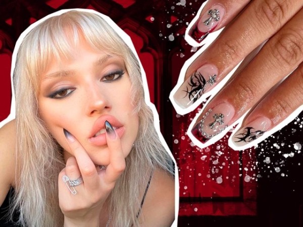 5 идей готического маникюра: не только черный однотон