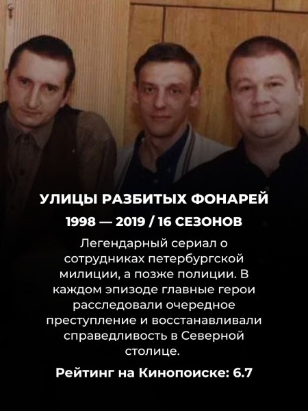 Топ 10 русских криминальных сериалов: лучше пока ничего не сняли Топ 10 русских криминальных сериалов: лучше пока ничего не сняли