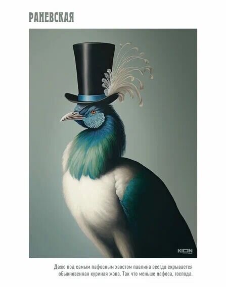 Нейросеть сгенерировала постеры к сериалу «Раневская» по цитатам легендарной актрисы 