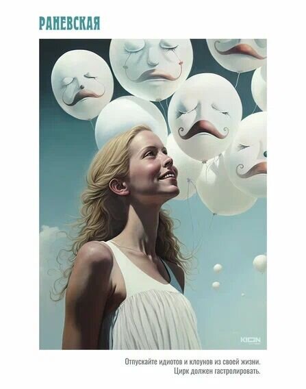 Нейросеть сгенерировала постеры к сериалу «Раневская» по цитатам легендарной актрисы 