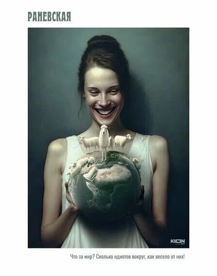 Нейросеть сгенерировала постеры к сериалу «Раневская» по цитатам легендарной актрисы 